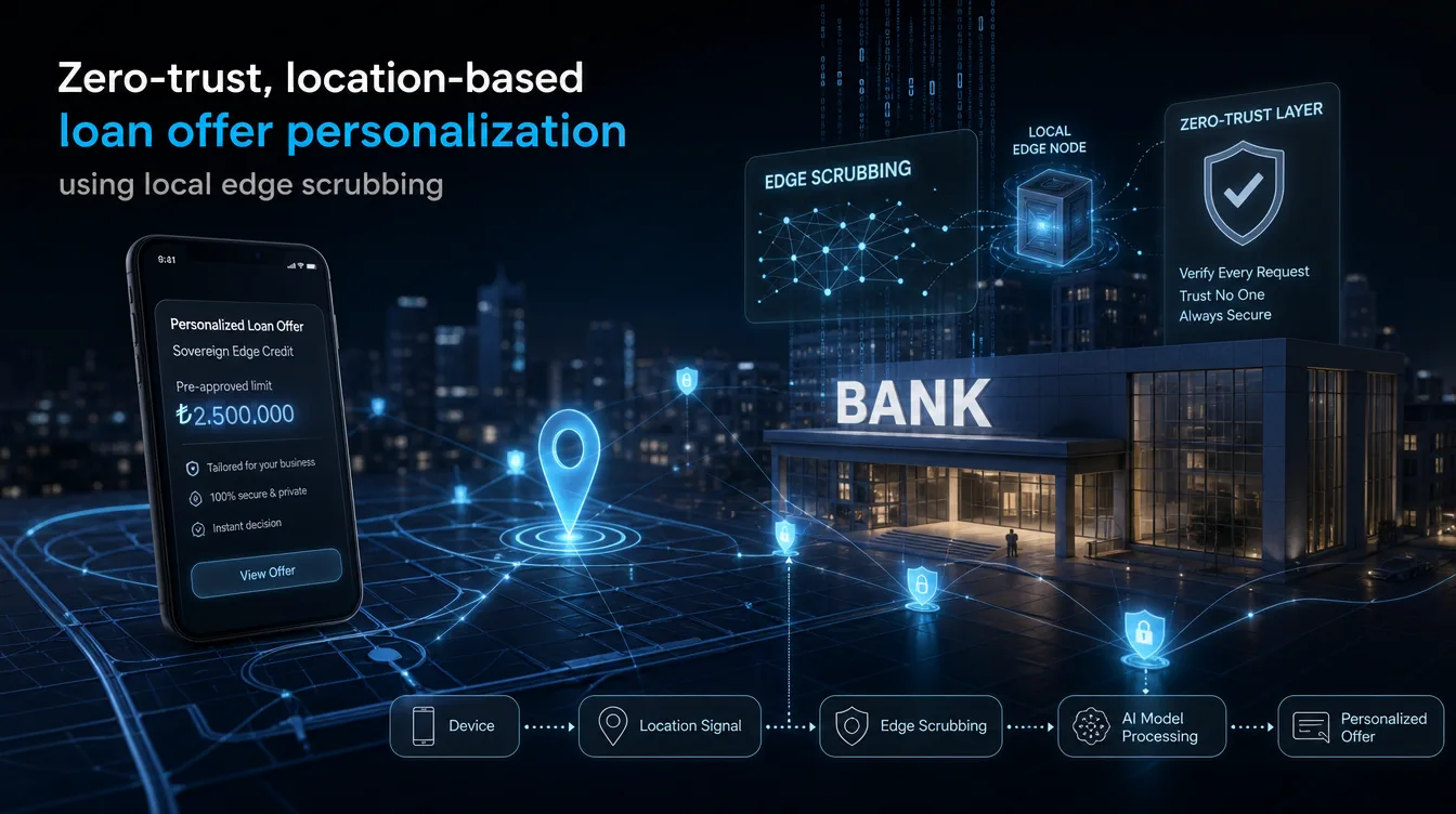 Abbildung: Personalisierung von Kreditangeboten am souveränen Edge im Bankwesen