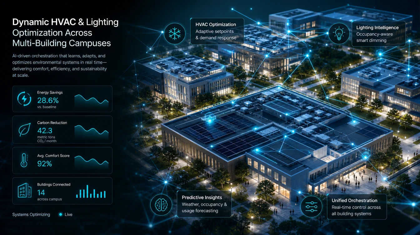 Illustration : Gestion spatiale de l'énergie et des actifs sur campus universitaire